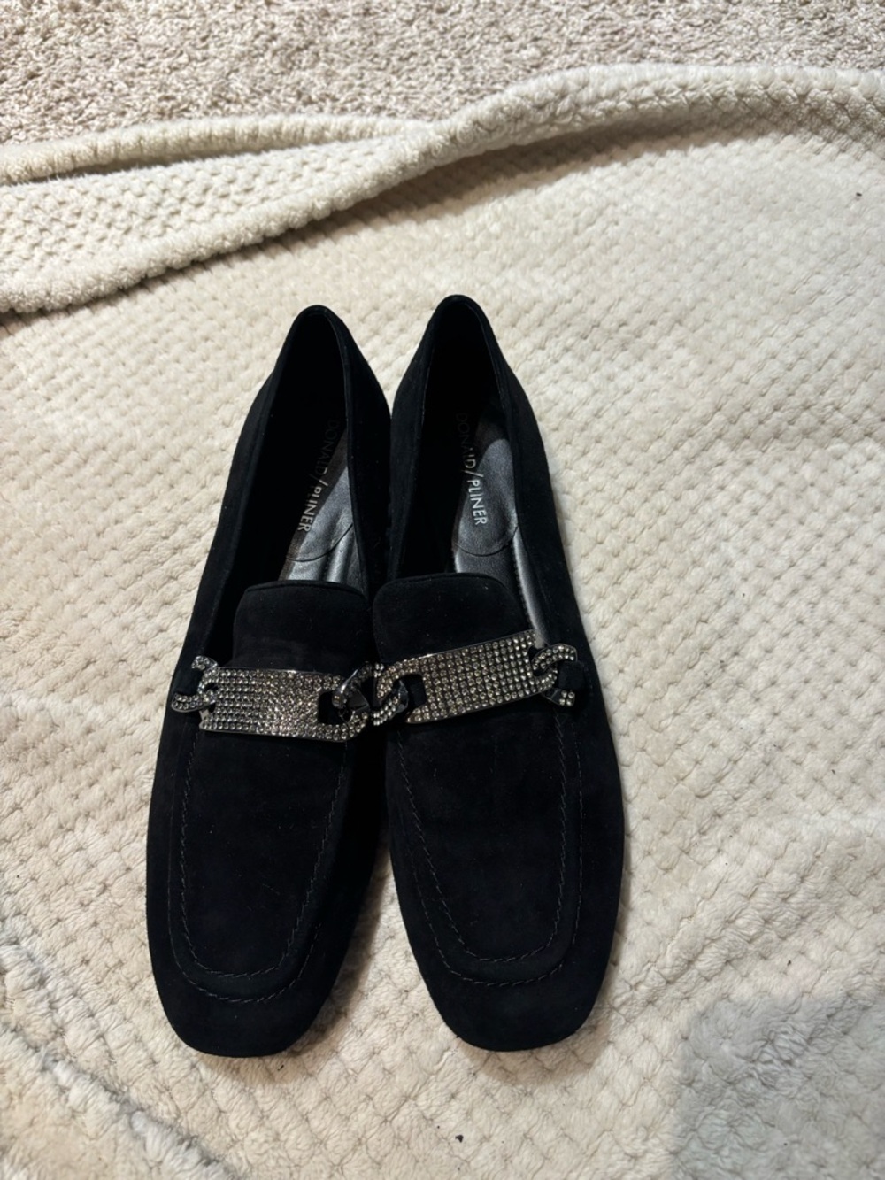 Donald Pliner Halen Suede Loafers in black - NWOT, classic, business - Picture 2 of 5